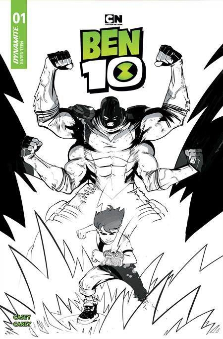 BEN 10 #1 CVR K INC 1:15 SEBASTIAN PIRIZ LINE ART VAR