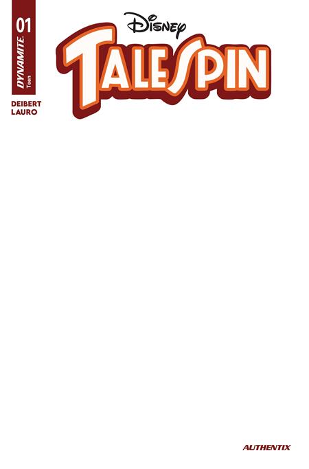 TALESPIN #1 CVR G BLANK AUTHENTIX VAR FOC July 27, 2026
