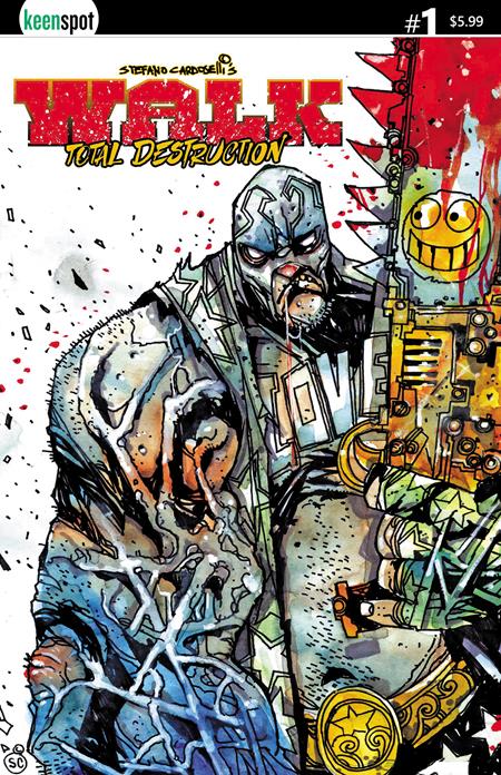WALK TOTAL DESTRUCTION #1 (ONE SHOT) CVR A STEFANO CARDOSELLI SMILEYSAW FOC July 6, 2026