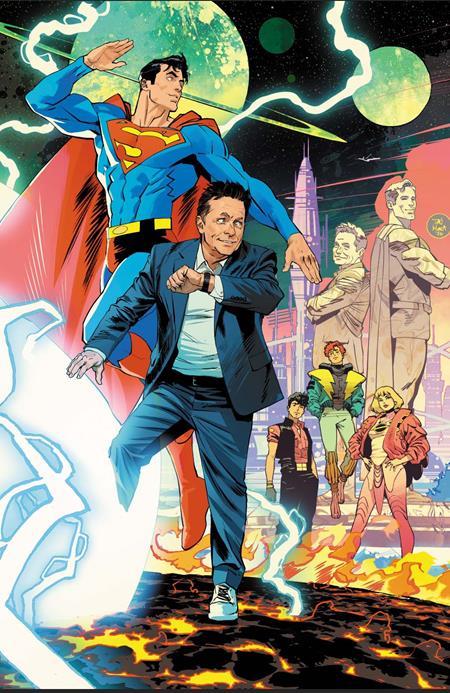 LEGION OF SUPER-HEROES #1 CVR H DAN MORA MICHAEL J FOX CAMEO CARD STOCK VAR FOC August 10, 2026