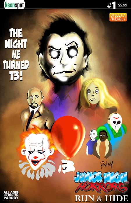 JUNIOR HIGH HORRORS RUN & HIDE #1 (ONE SHOT) CVR B ROB POTCHAK THE NIGHT HE TURNED 13 VAR FOC July 27, 2026