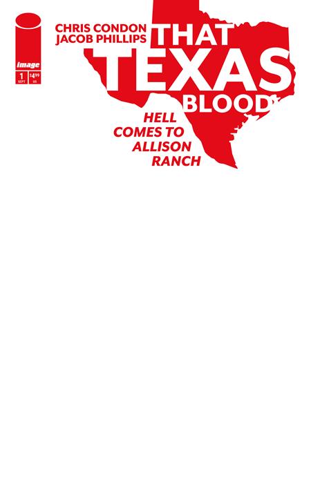 THAT TEXAS BLOOD HELL COMES TO ALLISON RANCH #1 (OF 6) CVR E BLANK SKETCH VAR (MR) FOC August 31, 2026