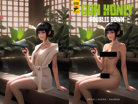 GUN HONEY DOUBLES DOWN #4 (OF 4) CVR E RARE TEMPTER WRAPAROUND NUDE CLOTHED BAGGED VAR (MR) FOC August 24, 2026