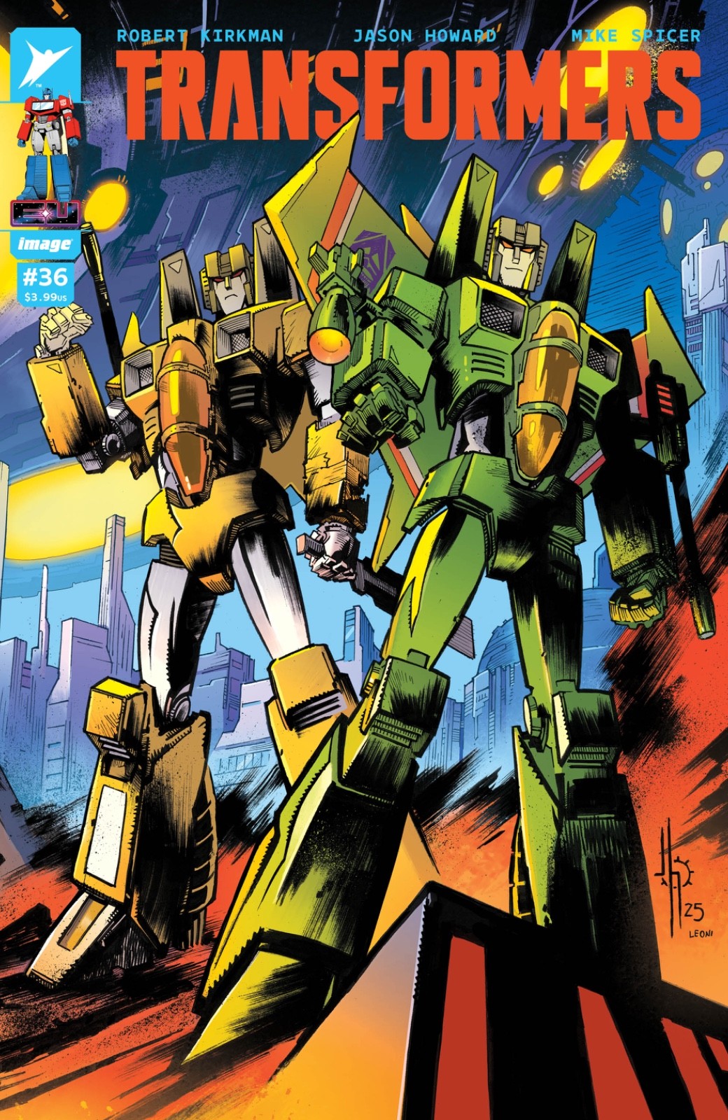 TRANSFORMERS #36 CVR C JASON HOWARD & ANNALISA LEONI CONNECTING VARIANT (9/9/26)