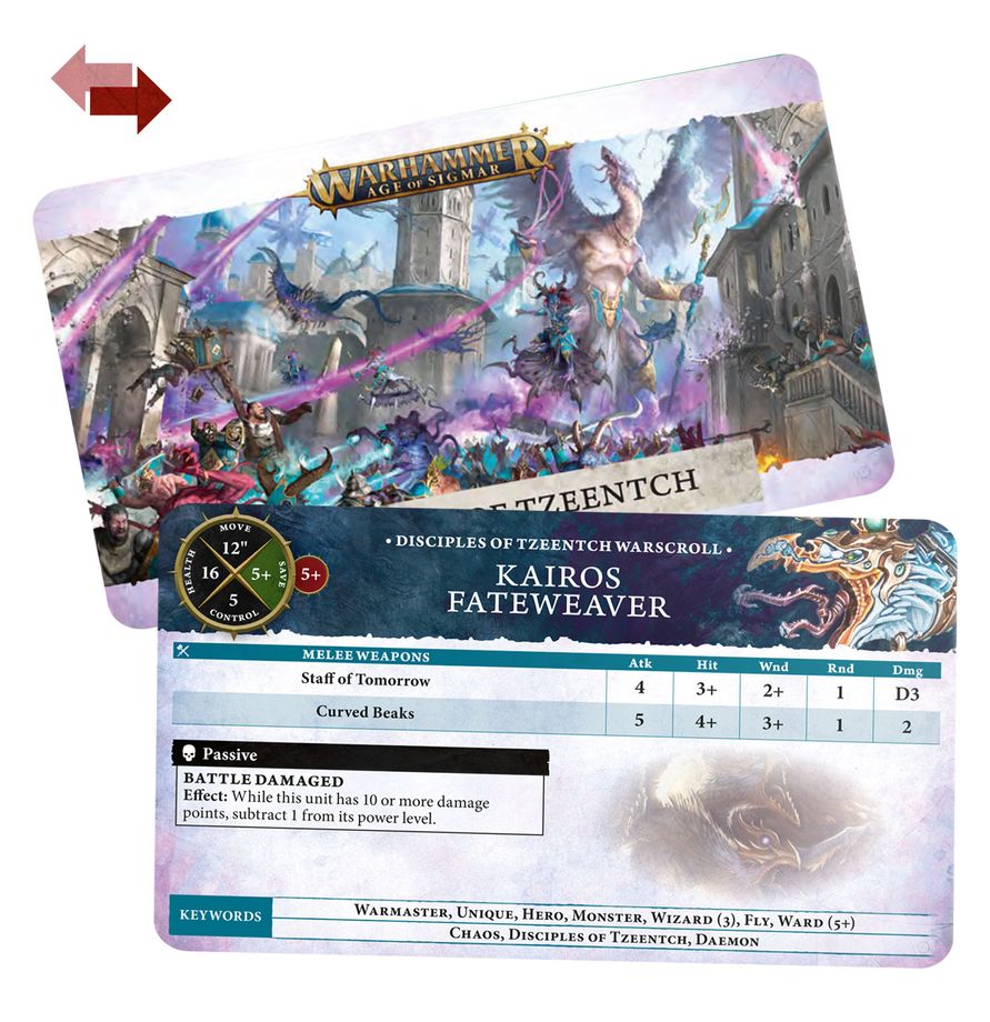 Warscroll Cards: Disciples of Tzeentch 83-46 Warhammer