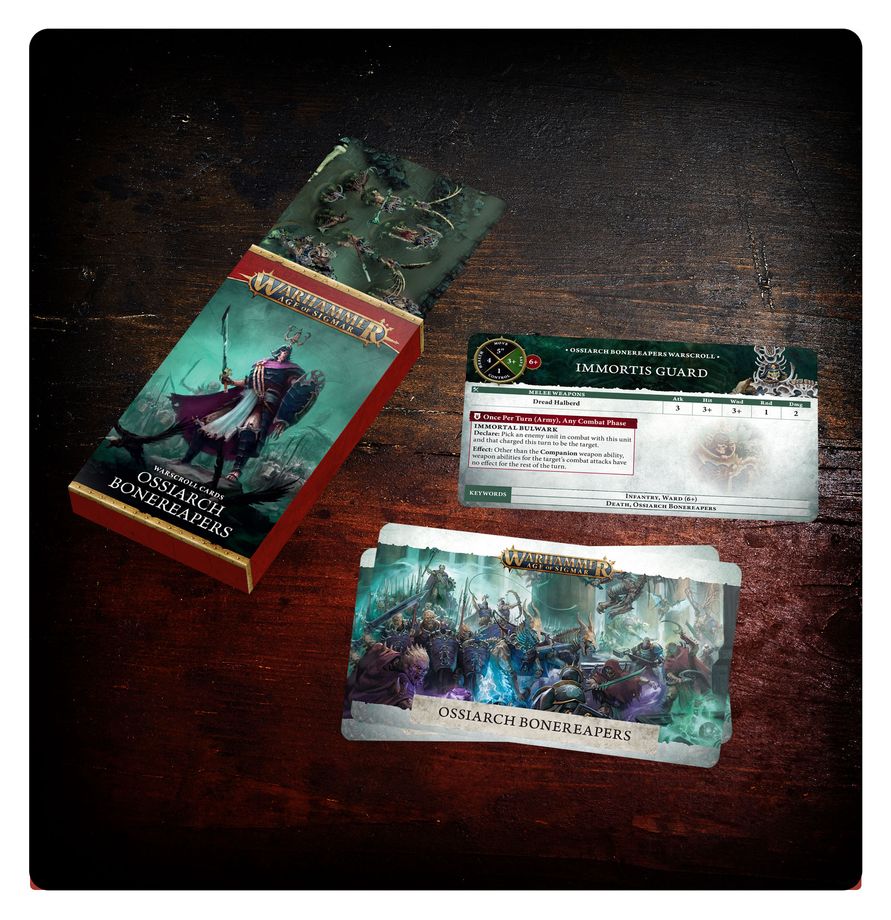 Warscroll Cards: Ossiarch Bonereapers Warhammer AOS 94-02