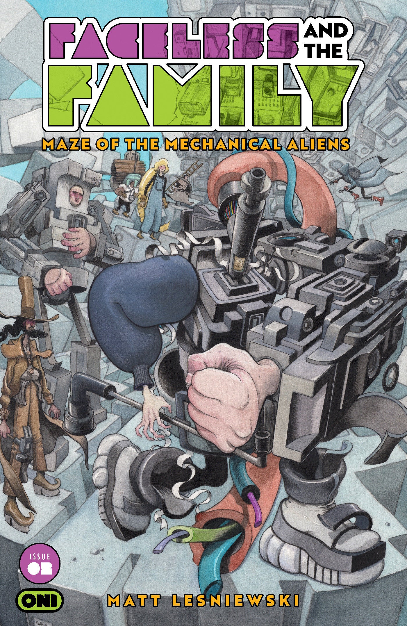 FACELESS AND THE FAMILY MAZE OF THE MECHANICAL ALIENS #2 CVR B FAREL DALRYMPLE VAR FOC July 13, 2026