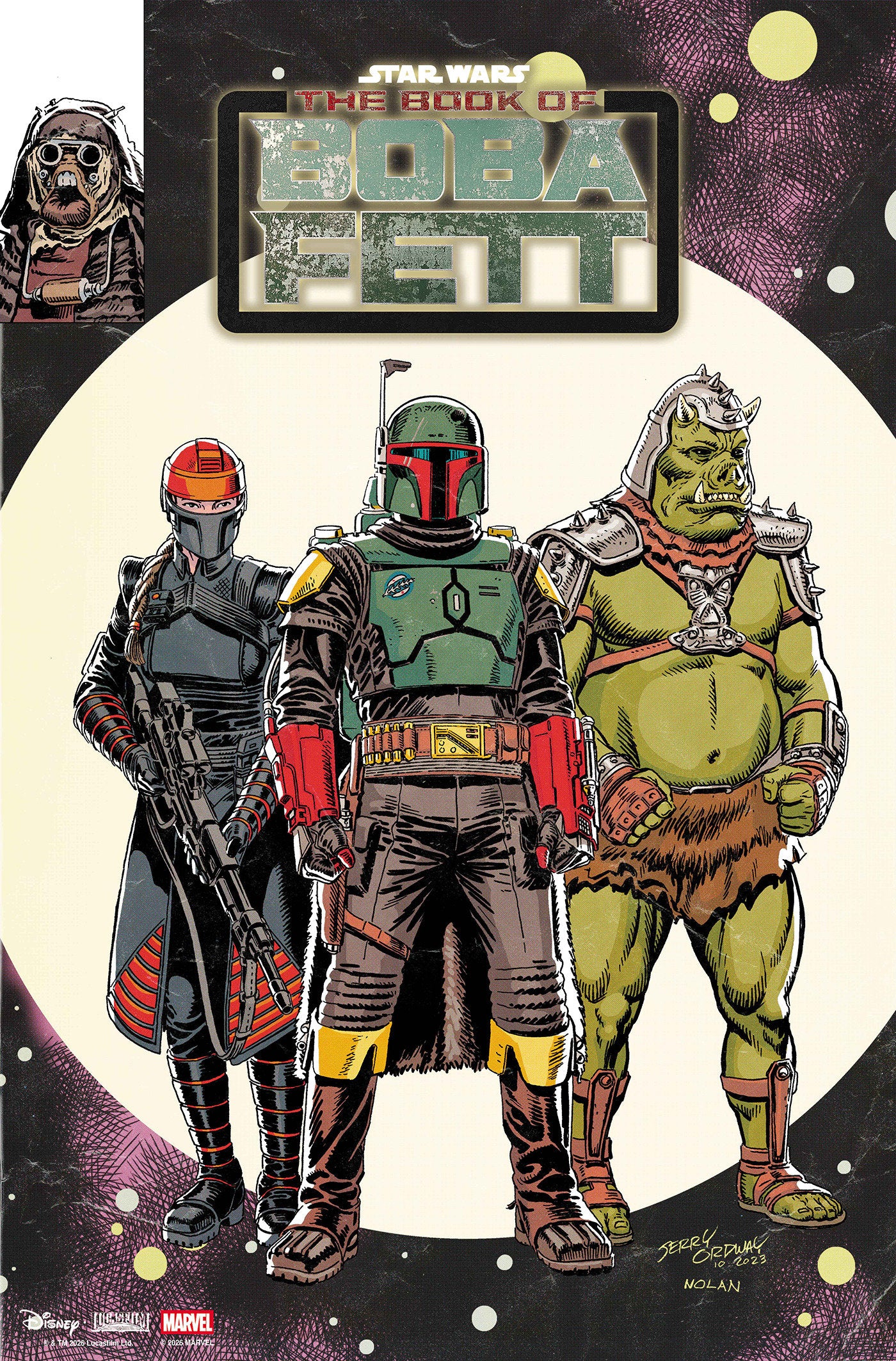 STAR WARS: THE BOOK OF BOBA FETT #1 JERRY ORDWAY VARIANT FOC July 27, 2026