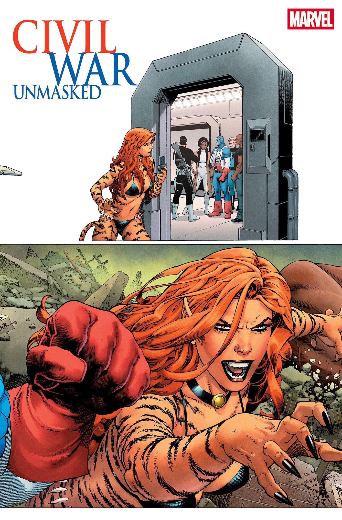 CIVIL WAR: UNMASKED #4 PAULO SIQUEIRA 5-PART CONNECTING VARIANT FOC July 6, 2026