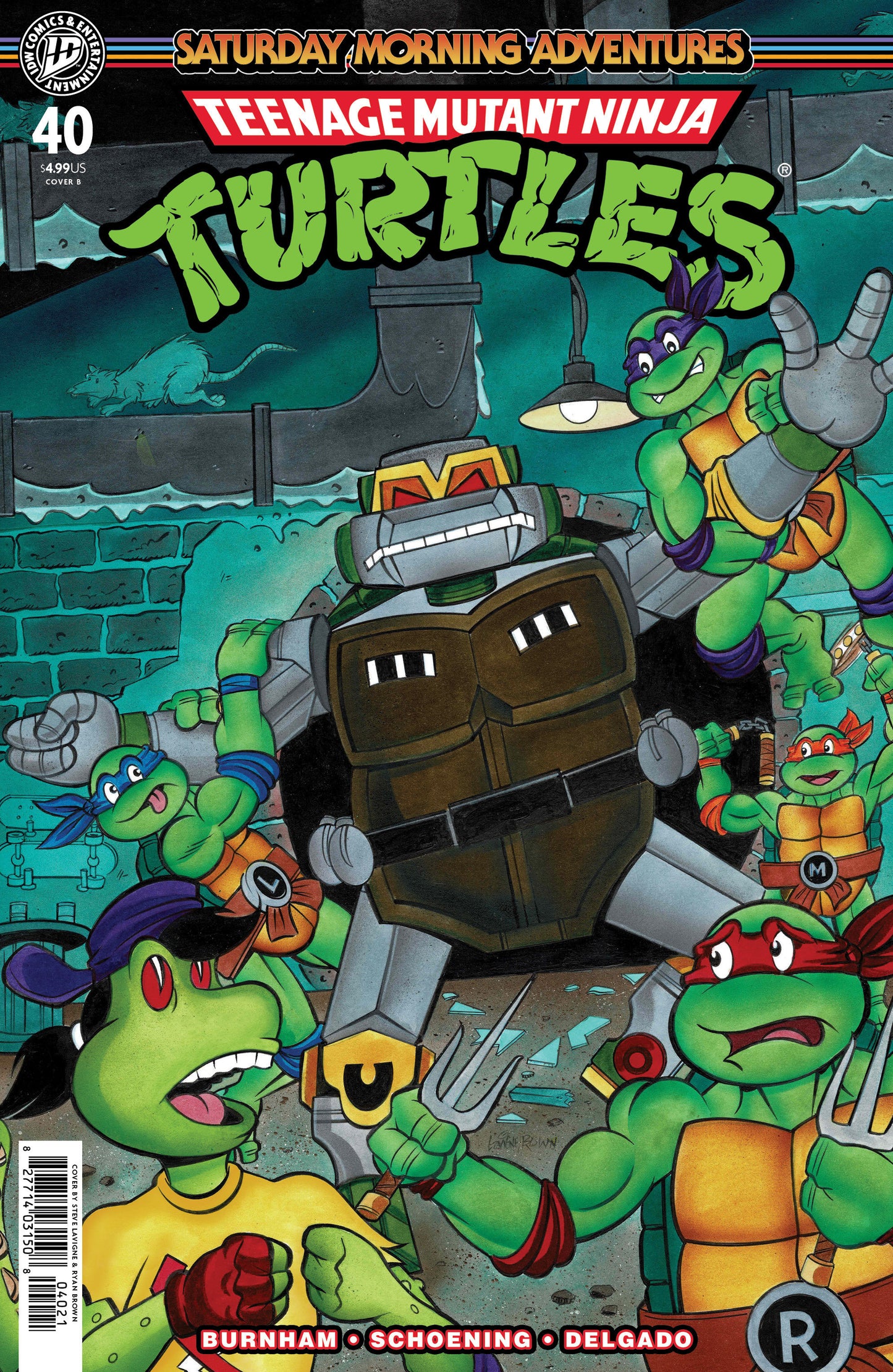 Teenage Mutant Ninja Turtles: Saturday Morning Adventures #40 Variant B (Lavigne) FOC July 20, 2026