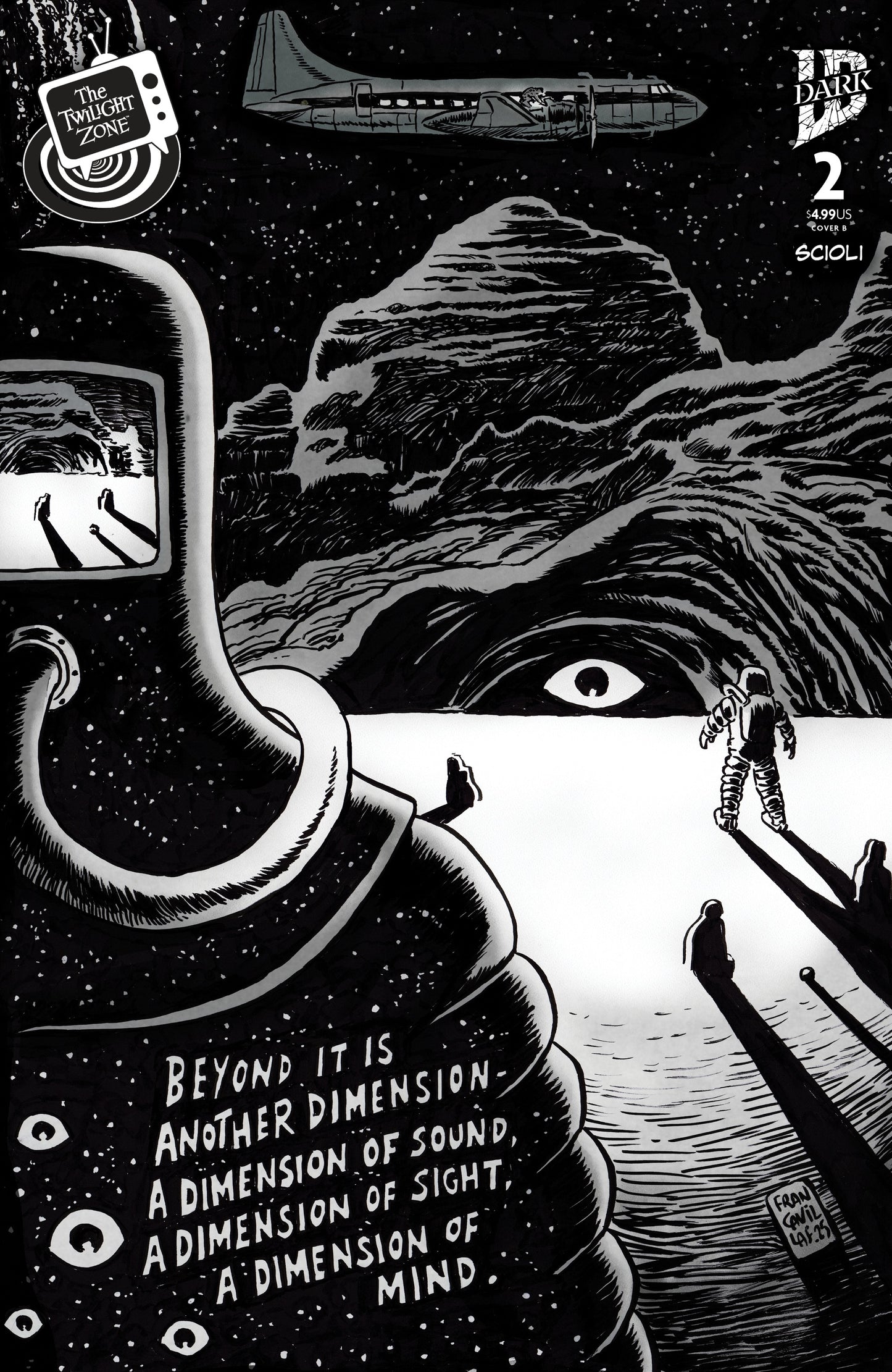 The Twilight Zone #2 Variant B (Francavilla Connecting Cover)