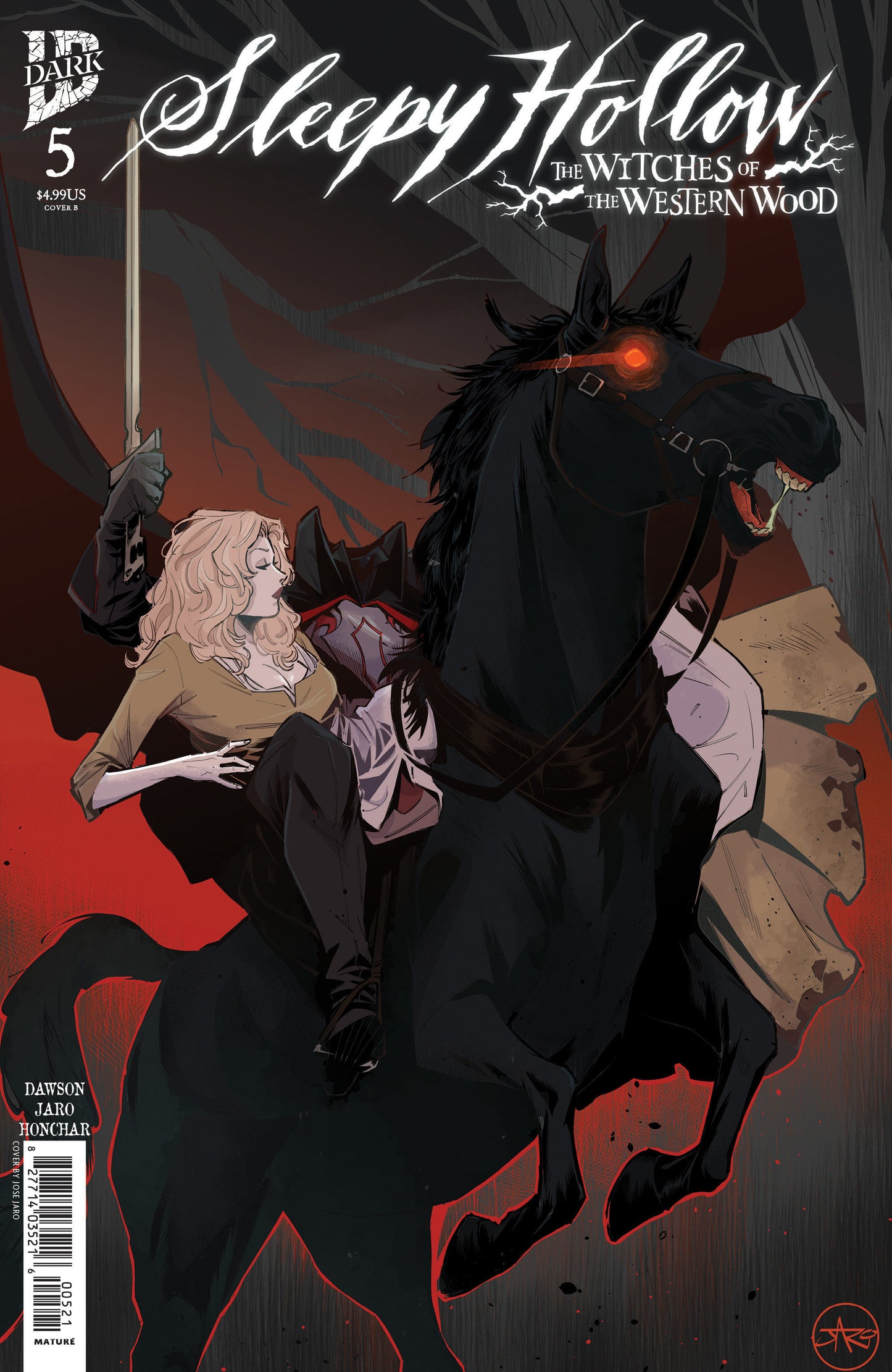 Sleepy Hollow: The Witches of the Western Wood #5 Variant B (Jaro) FOC August 10, 2026