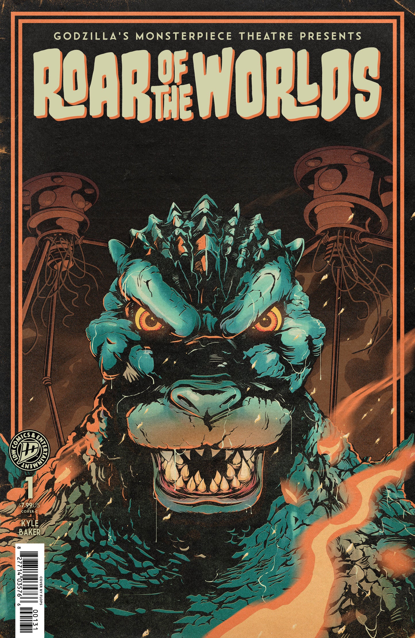 Godzilla's Monsterpiece Theatre Presents: Roar of the Worlds Variant C (Flops!) FOC July 6, 2026
