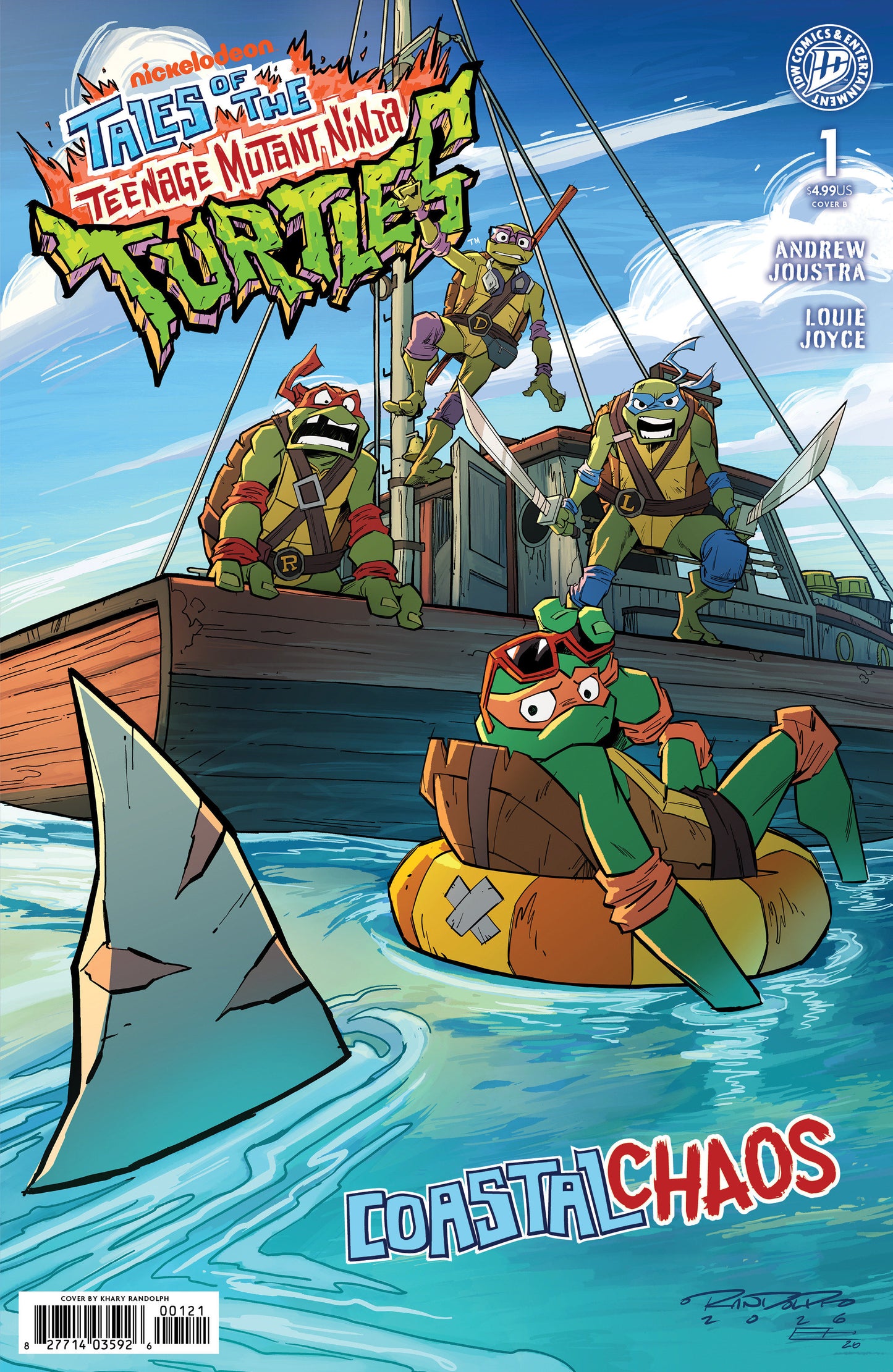 Tales of the Teenage Mutant Ninja Turtles: Coastal Chaos #1 Variant B (Randolph) FOC August 3, 2026