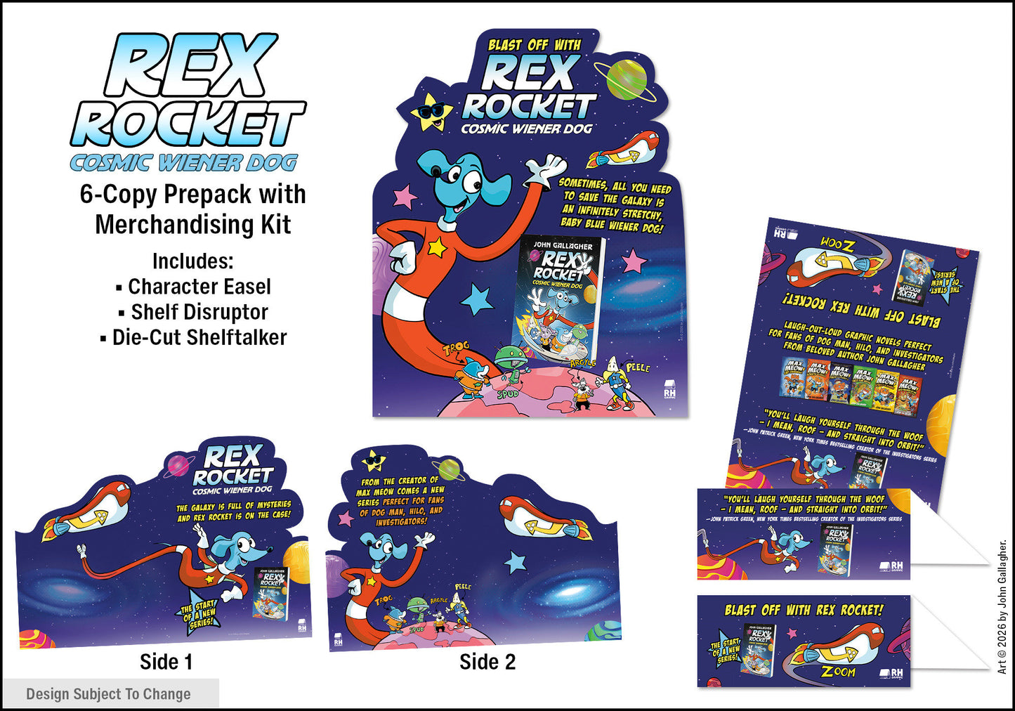 Rex Rocket: Cosmic Wiener Dog 6-Copy Prepack with Merchandising Kit FOC July 6, 2026