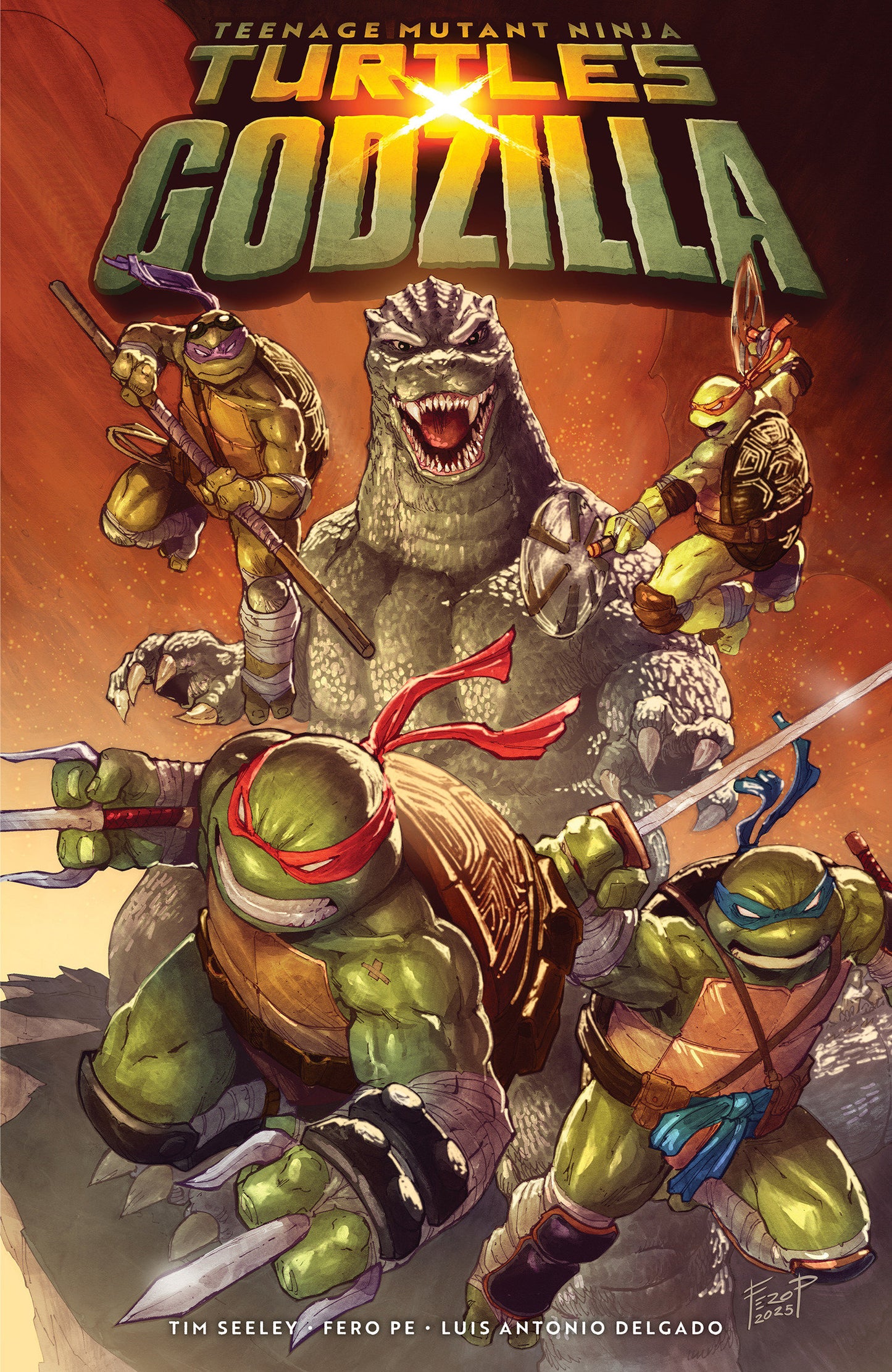 Teenage Mutant Ninja Turtles x Godzilla FOC July 27, 2026