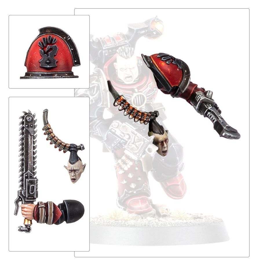 Red Corsairs Upgrades and Transfers WARHAMMER 40K 43-112