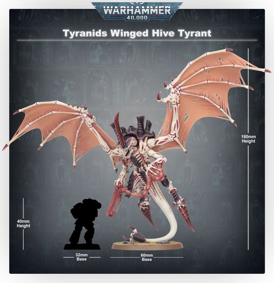 Winged Hive Tyrant 40K 51-08 WARHAMMER