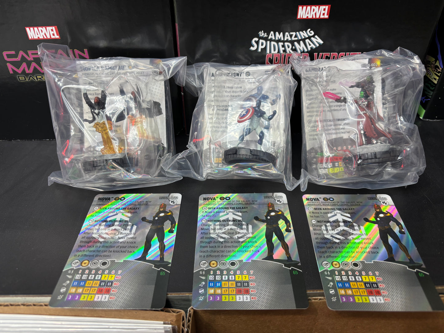 MARVEL HEROCLIX COSMIC COMBAT MNTHLY OP KIT (3 cards)
