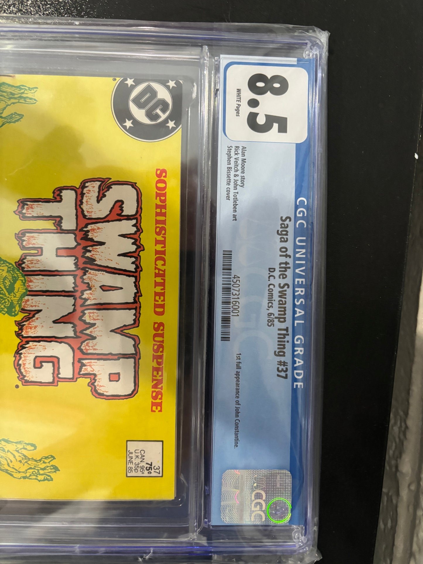 SAGA OF THE SWAMP THING #37 GRADED 8.5