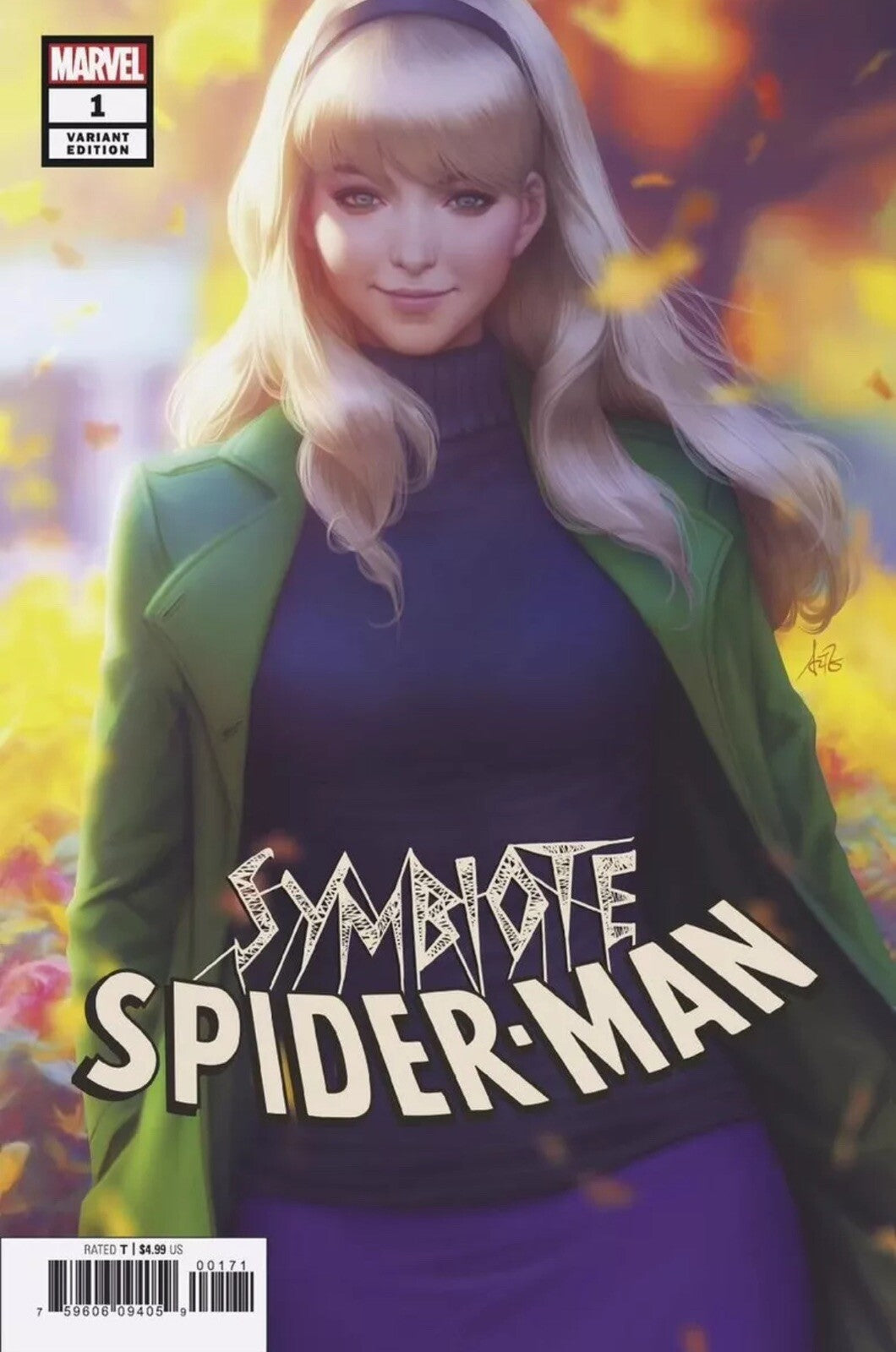 Symbiote Spider-Man #1 Artgerm Stanley Lau Marvel Gwen