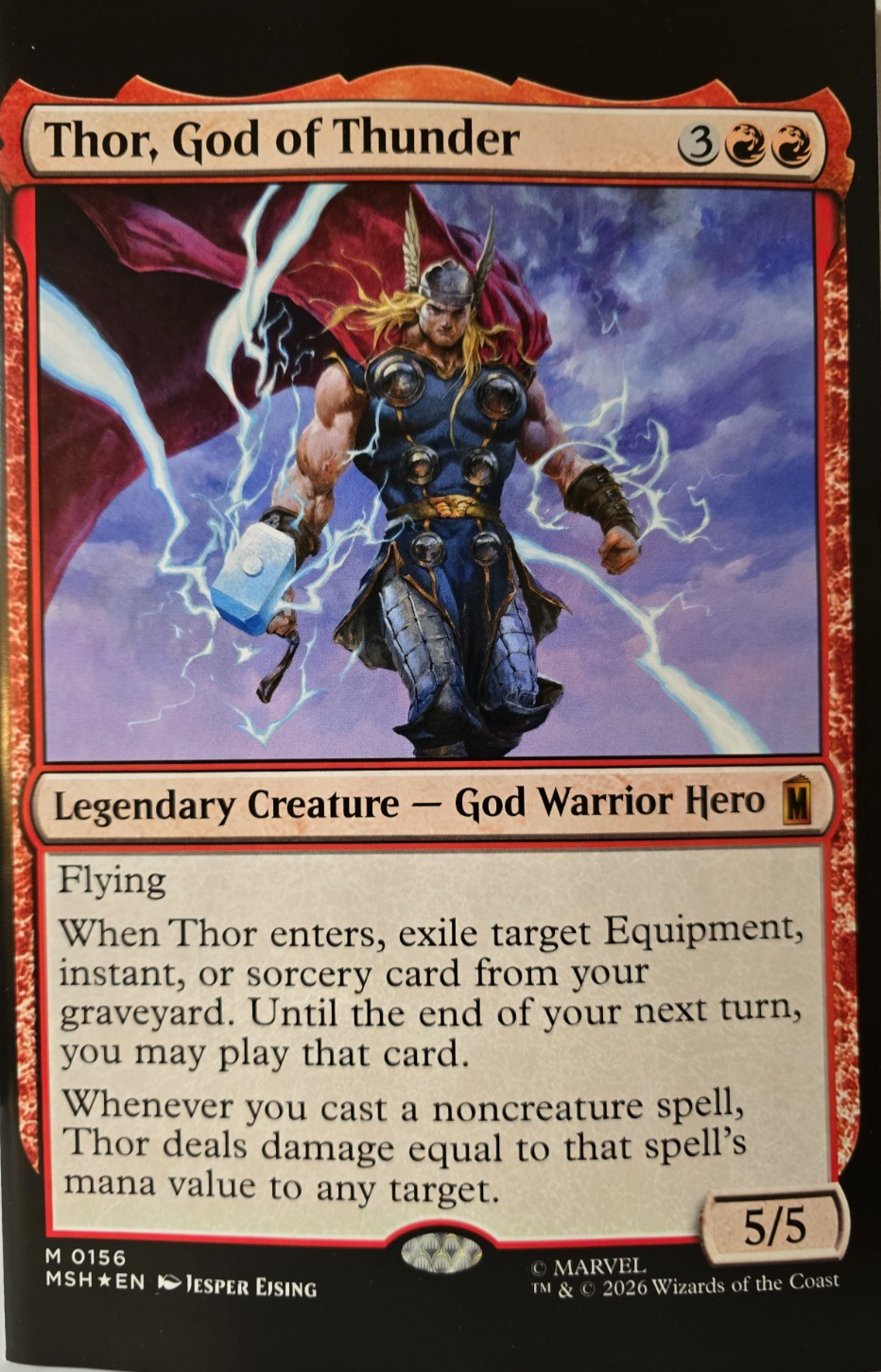 MORTAL THOR #11 CLASSIFIED ARTIST MAGIC: THE GATHERING VARIANT