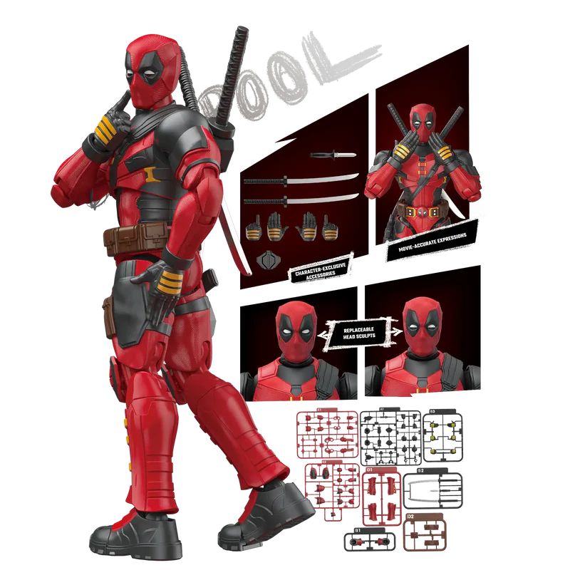 Marvel Deadpool & Wolverine Champion Class 04 Deadpool Model Kits | Blokees
