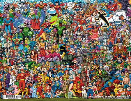 NEW HISTORY OF THE DC UNIVERSE WRAP AROUND COVER SET (1-4)