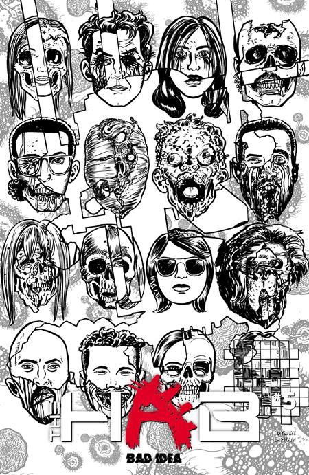 HAB #5 (OF 6) CVR D DAVID LAPHAM BW INFECTED SKULLS VAR FOC July 27, 2026