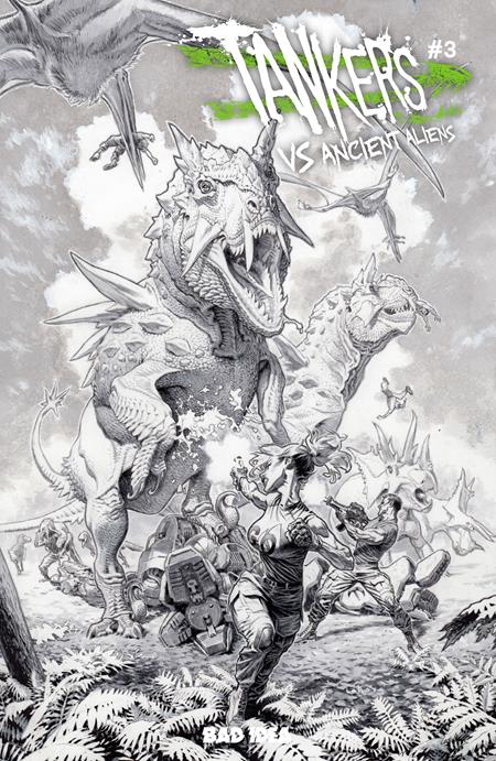 TANKERS VS ANCIENT ALIENS # 3 (OF 4) CVR D INC 1:20 LEWIS LAROSA BW VAR FOC July 20, 2026
