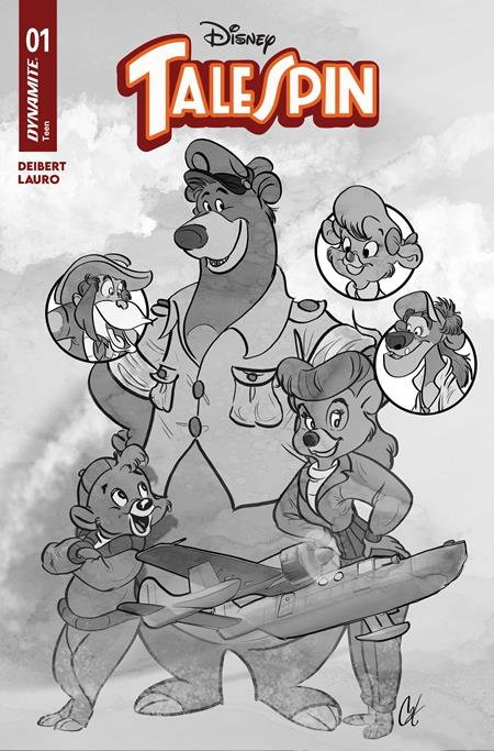 TALESPIN #1 CVR Q INC 1:40 CAT STAGGS LINE ART VAR FOC July 27, 2026