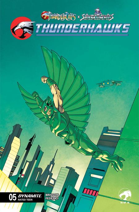 THUNDERCATS X SILVERHAWKS THUNDERHAWKS #5 CVR B DECLAN SHALVEY VAR FOC August 3, 2026