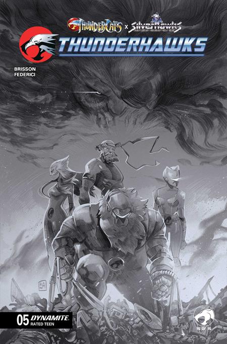 THUNDERCATS X SILVERHAWKS THUNDERHAWKS #5 CVR G INC 1:10 ALESSANDRO RANALDI LINE ART VAR FOC August 3, 2026