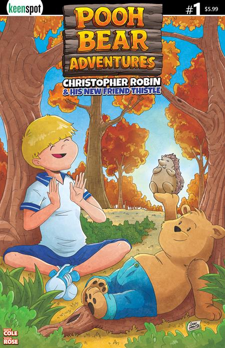 POOH BEAR ADVENTURES CHRISTOPHER ROBIN & HIS NEW FRIEND THISTLE #1 (ONE SHOT) CVR C LUCAS URRUTIA VAR FOC July 6, 2026