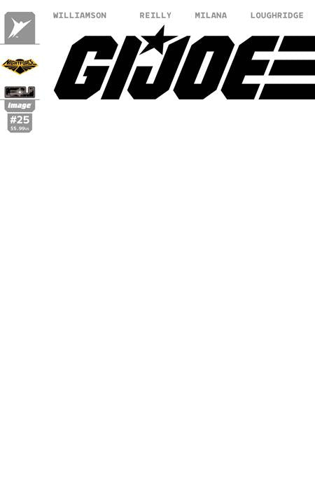 GI JOE #25 CVR H BLANK SKETCH NIGHT FORCE VAR FOC July 20, 2026