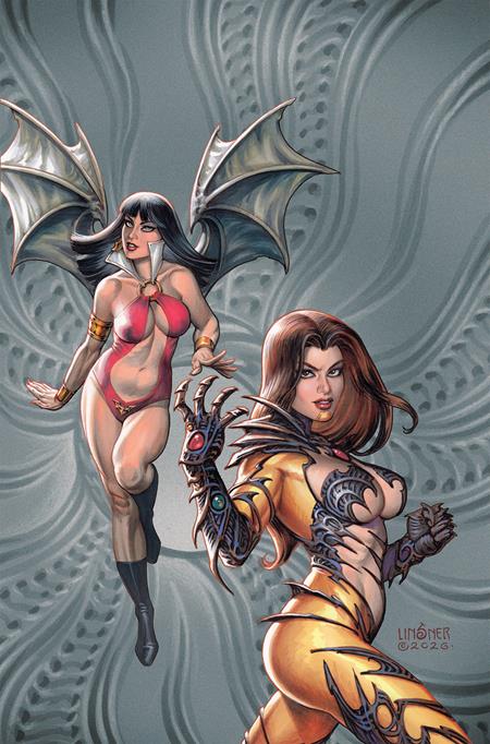 WITCHBLADE VAMPIRELLA #1 (ONE SHOT) CVR E INC 1:50 JOSEPH MICHAEL LINSER VIRGIN VAR FOC August 3, 2026