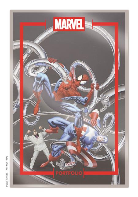 MARVEL PORTFOLIO OF MIKE ZECK SPIDER-MAN & CAPTAIN AMERICA 9 PRINT SET FOC July 27, 2026