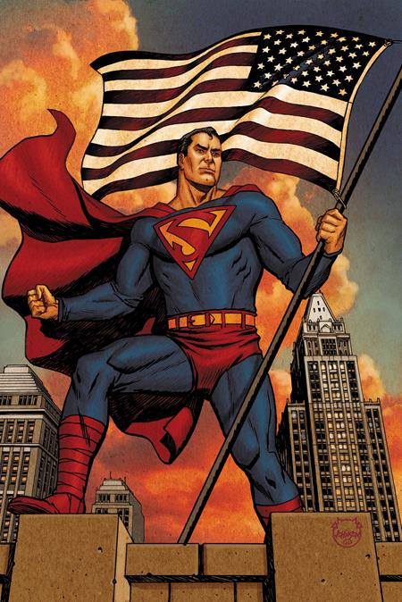 SUPERMAN THE STRANGER #1 (OF 6) CVR B DAVE JOHNSON CARD STOCK VAR (MR) FOC August 10, 2026