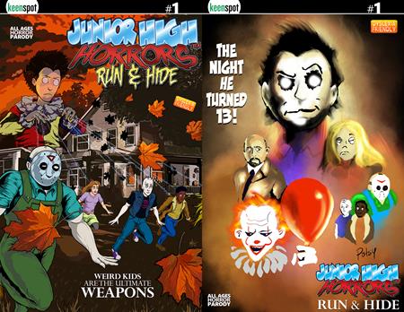 JUNIOR HIGH HORRORS RUN & HIDE #1 (ONE SHOT) CVR D ERIC KENT ROB POTCHAK HOLOFOIL FLIP COVER VAR FOC July 27, 2026