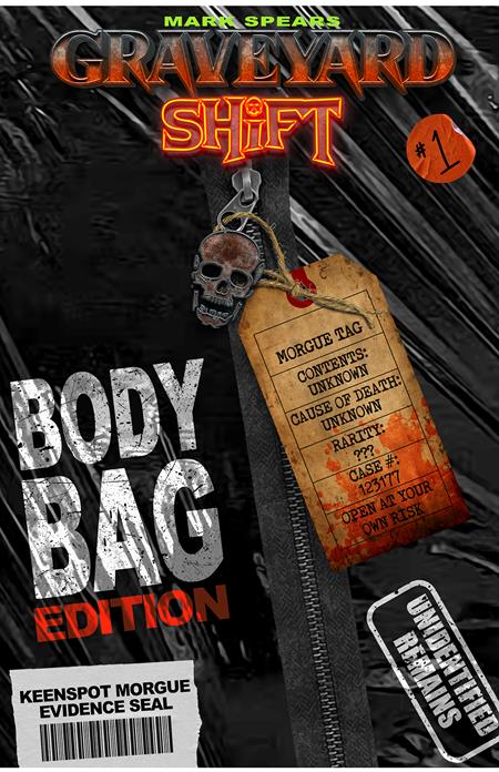 MARK SPEARS GRAVEYARD SHIFT #1 CVR D MARK SPEARS BODY BAG EDITION BLIND BAG WITH BONUS TRADING CARD VAR FOC July 27, 2026