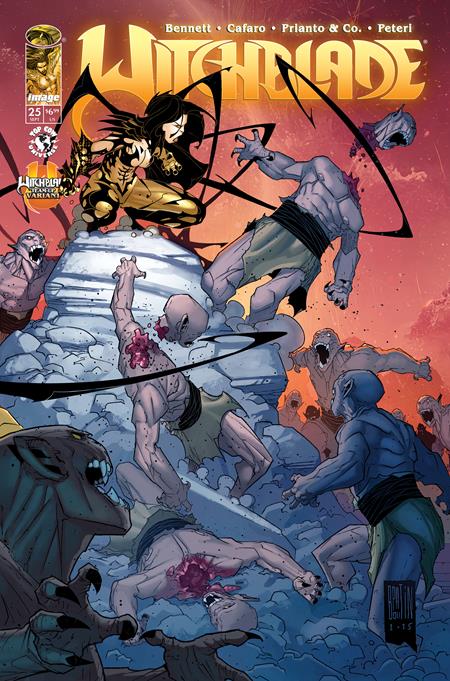 WITCHBLADE #25 CVR C PAT BOUTIN & STEVE FIRCHOW CONNECTING WITCHBLADE TEAM UP VAR FOC August 17, 2026