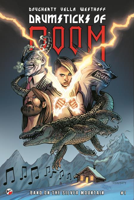 DRUMSTICKS OF DOOM BAND ON THE SILVER MOUNTAIN #1 (OF 3) CVR A DAN DOUGHERTY  FOC August 17, 2026