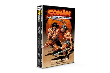 CONAN THE BARBARIAN HC VOL 04-06 SLIPCASE SET DIRECT MARKET EDITION DAN PANOSIAN CVR (MR) FOC August 24, 2026