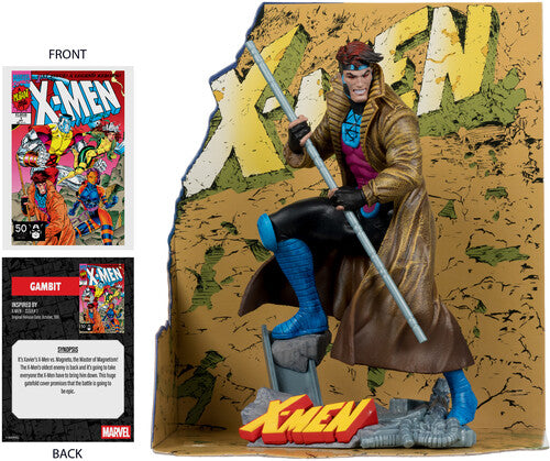McFarlane Toys - X-MEN #1 - Gambit 1:10th Scale Collectible with Scene