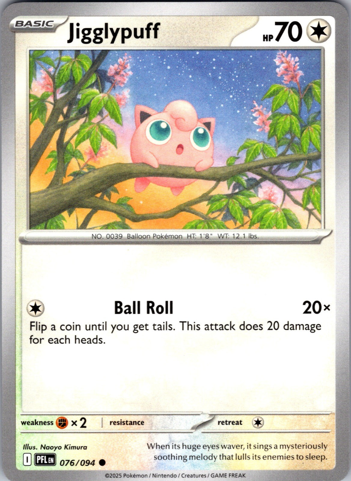 Jigglypuff Common ME02: Phantasmal Flames 076/094 LP