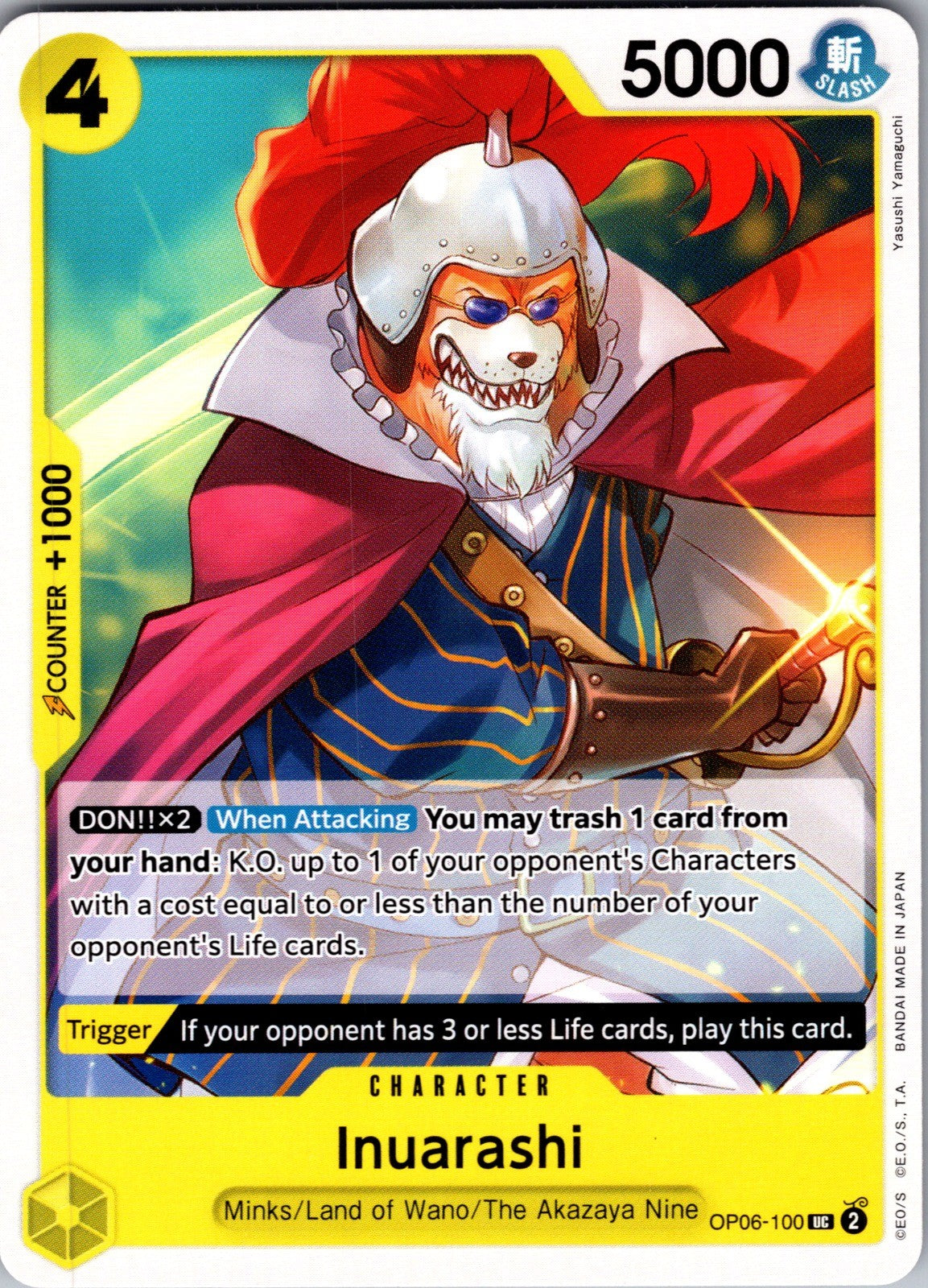 Inuarashi UC Wings of the Captain OP06-100 LP