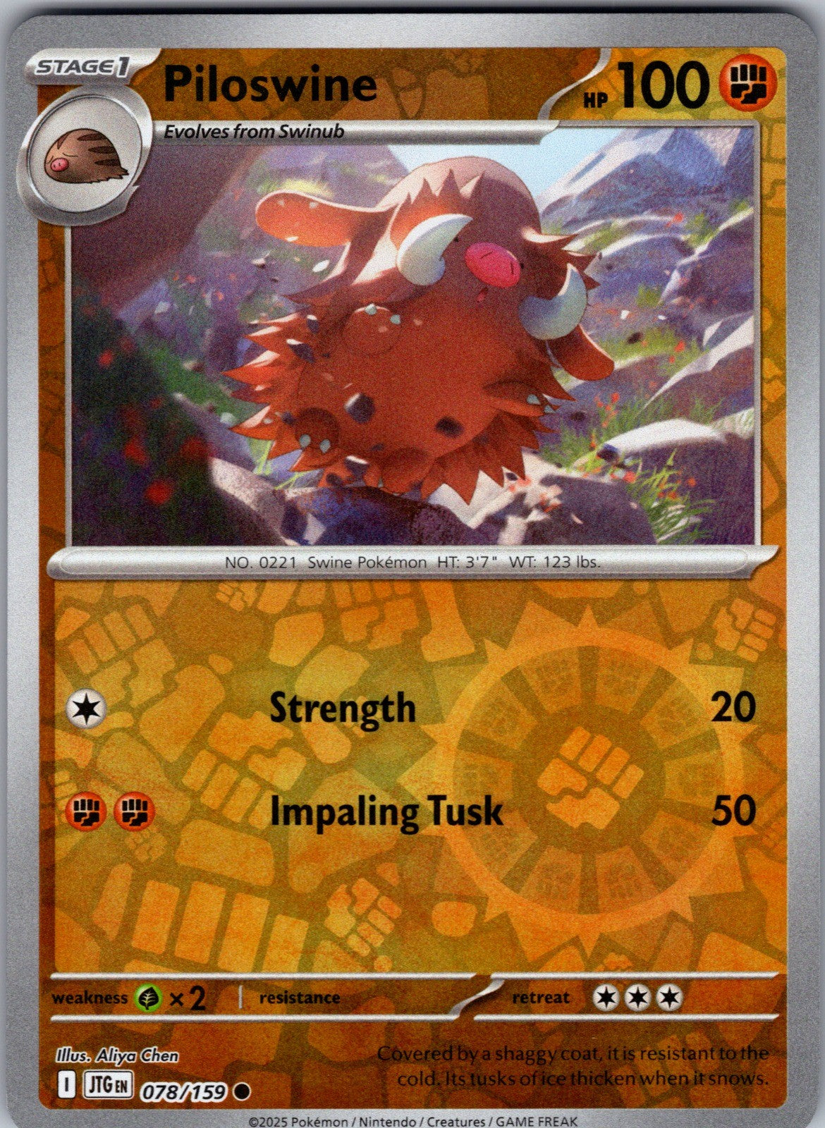 Piloswine Common SV09: Journey Together 078/159 LP