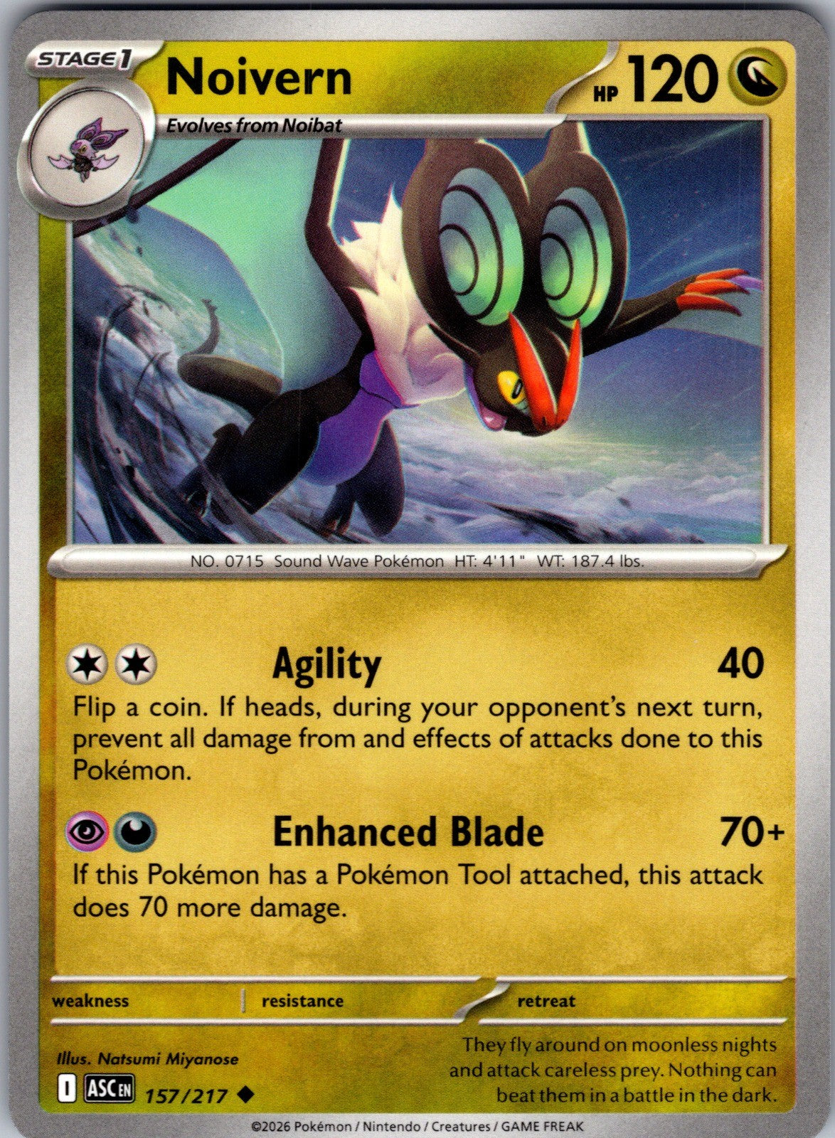 Noivern Uncommon ME: Ascended Heroes 157/217 LP