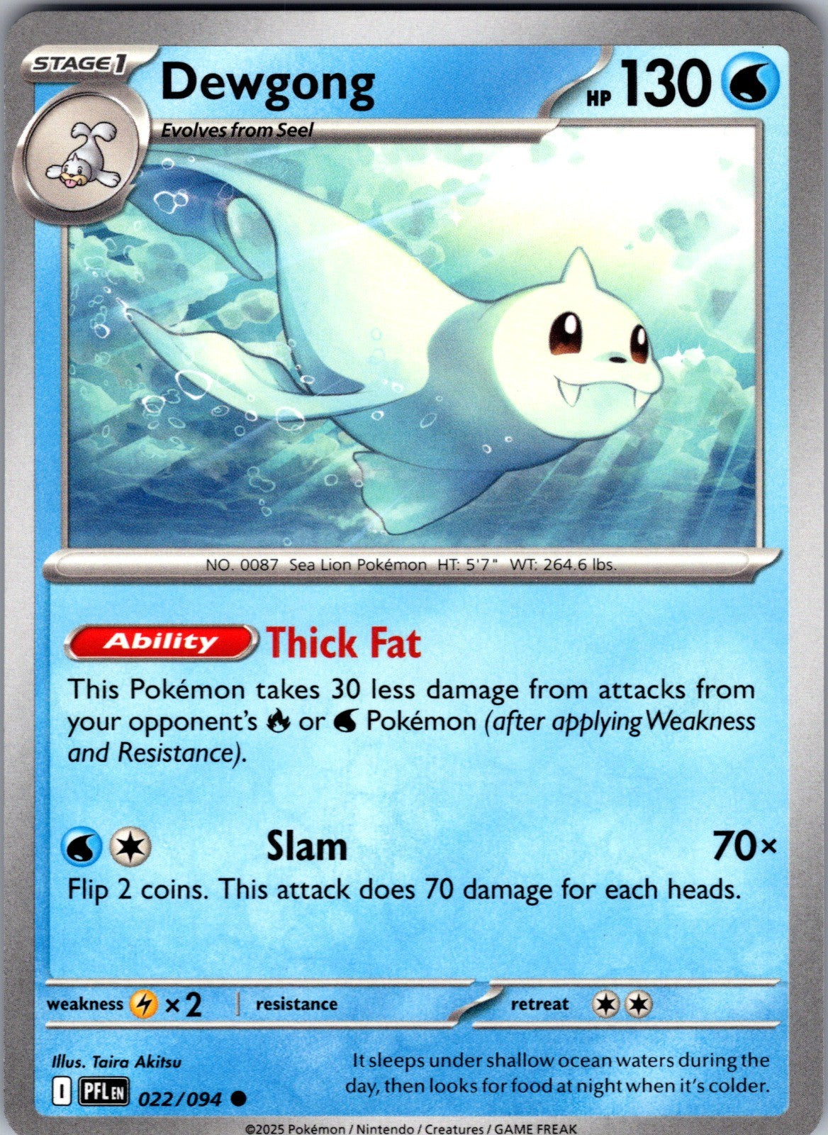 Dewgong Common ME02: Phantasmal Flames 022/094 LP