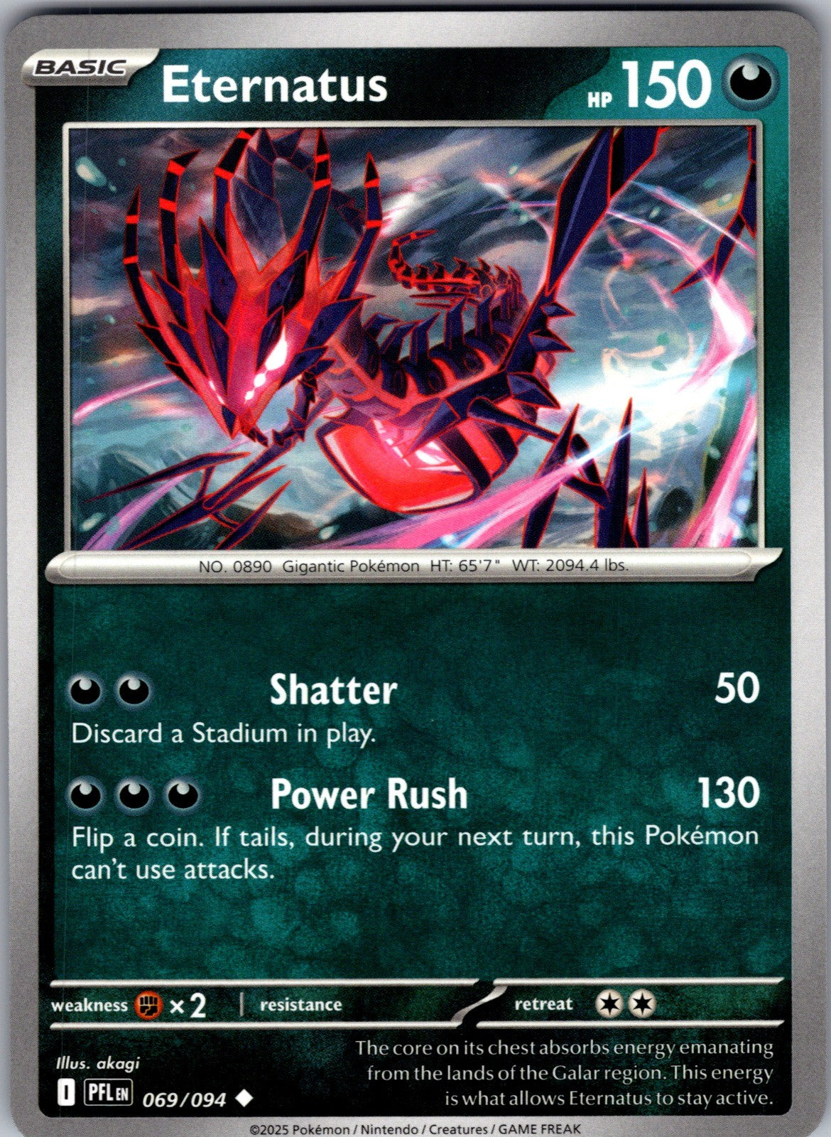 Eternatus Uncommon ME02: Phantasmal Flames 069/094 LP